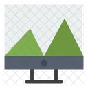 Online Triangle Chart Online Analysis Online Analytics Icon