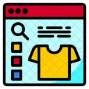 Online Tshirt Shopping Tshirt Shopping Product Online Icon