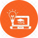 Online Tuition Lifelong Learning Icon E Learning Icon