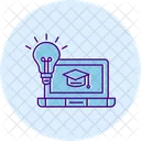 Online Tuition Lifelong Learning Icon E Learning Icon