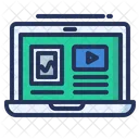 Online Tutorial Laptop Icon
