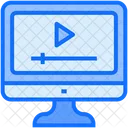 Online Tutorial Online Lecture Video Icon