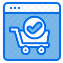 Online Verifizierung Beim Einkaufen Online Shopping Shopping Website Symbol