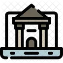 Online University Internet Based Icon