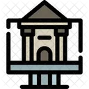 Online University Internet Based Institution Web Based Learning Virtual College Digital Campus Icon