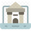 Online University Internet Based Icon