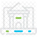 Online University Internet Based Icon