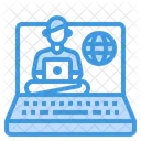 E Learning Laptop Computer Symbol