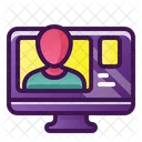 Online Unterricht Video Computer Symbol