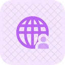Online User One User Globe One User Icon