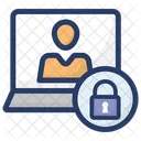 Online User Security Login Security Cyber Security Icon