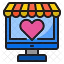 Online Valentine Shopping  Icon