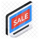 Online Verkauf Online Angebot Online Werbung Icon