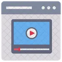 Online Videio Live Video Stream Live Video Icône