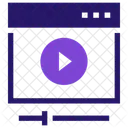 Browser Video Learning Icon
