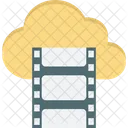Cloud Streaming Reel Video Icon