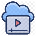Online Video Cloud Video Marketing Digital Marketing Icon