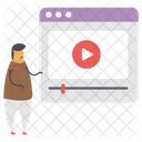 Online Video Video Marketing Digital Marketing Icon