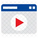 Online Video Online Movie Play Icon