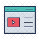 Web Browser Video Player Social Network Icon
