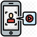 Online Video Videoconference Video Call Icon