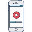 Online Video Mobile Video Video Stream Icon