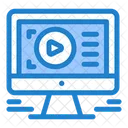 Monitor Play Video Icon