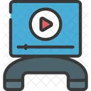 Online Video Video Call Icon