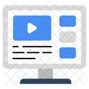 Online Video Video Streaming Play Video Icon