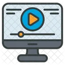 Digital Computer Video Icon