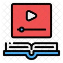 Online Video Book Icon