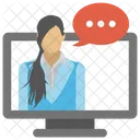 Online Video Chat  Icon