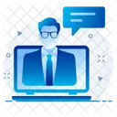 Online Video Chat Desktop Online Chat Icon