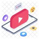 Online Video Feedback  Icon