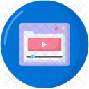 Online Video Play Media Icon