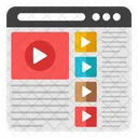 Online Video Video Streaming Web Video Icon