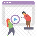 Online Video  Icon