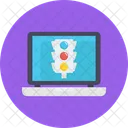 Online Traffic Signal Drive Signal Icon