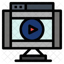 Online Video Streaming  Icon