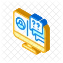 Online Kommunikation Lehrer Icon