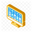 Online Library Isometric Icon