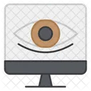 Online Vision Online Eye Online Monitoring Icon