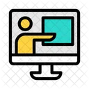 Online Vorlesung Online Unterricht Online Kurs Icon