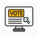 Online Vote Vote Online Voting Icon