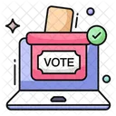 Ballot Box Online Voting Online Election Icon