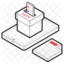 온라인 투표 전자 투표 온라인 선거 아이콘