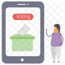 투표 온라인 투표 온라인 선거 아이콘