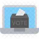Online Voting Computer Democracy Icon
