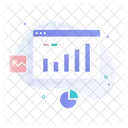 Online-Wachstumsdiagramm  Symbol