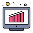 Online-Wachstumsdiagramm  Symbol